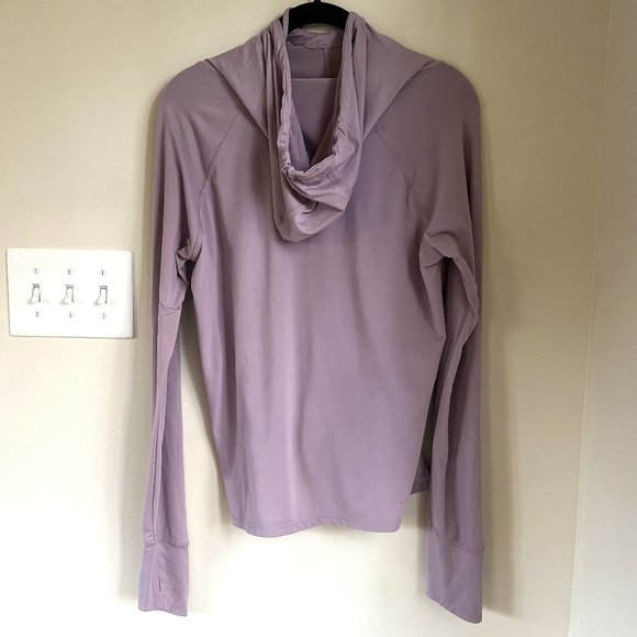 Reebok Logo Limitless Charger Long Sleeved Hoodie, Sea Fog, Size S - Picture 2 of 8